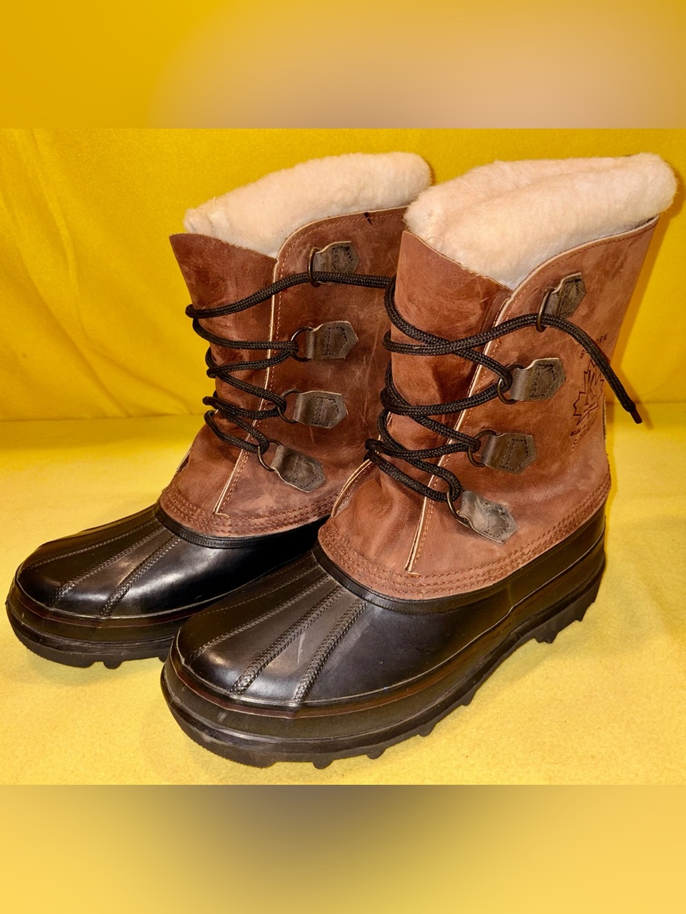 Vintage Sorel Kaufman Bighorn Winter Boots Made in Canada Men's Size 10
